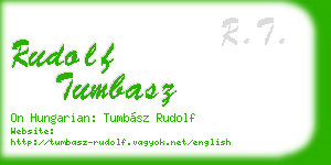 rudolf tumbasz business card